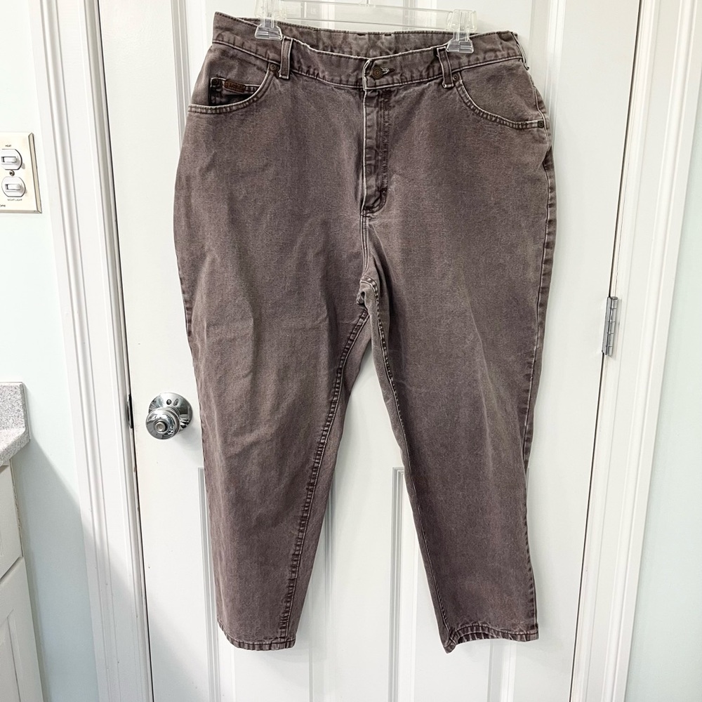 Vintage Lee jeans womens plus size 18 petite gray 100% cotton denim